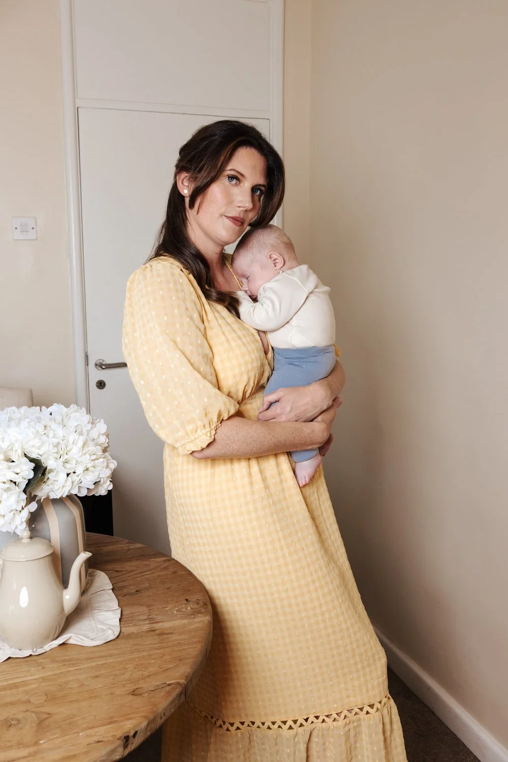 family motherhood newborn editorial portrait photographer in plymouth devon uk the sun danielle spink