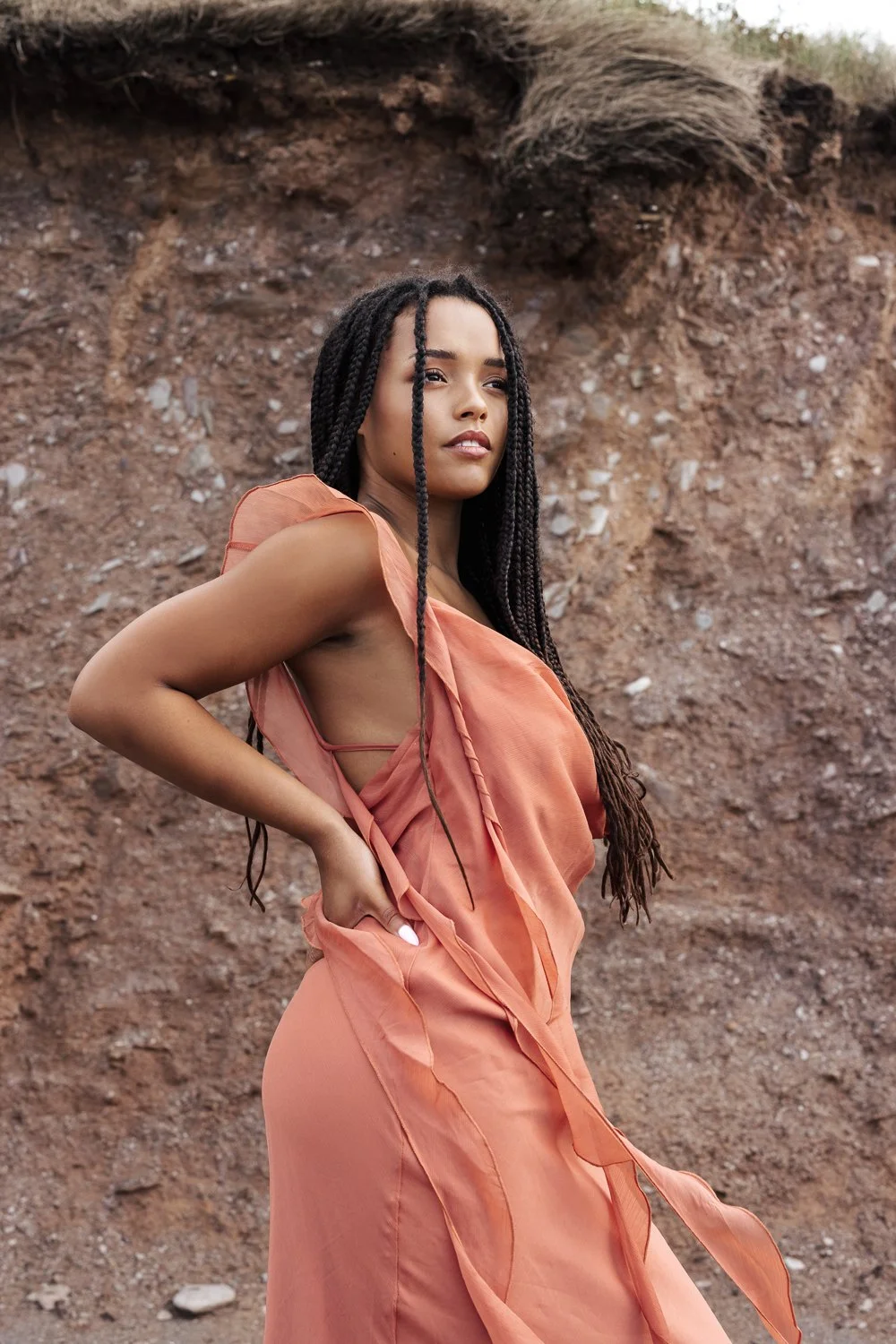 Self love and confidence photography session by Devon photographer in Plymouth, woman at the seaside.