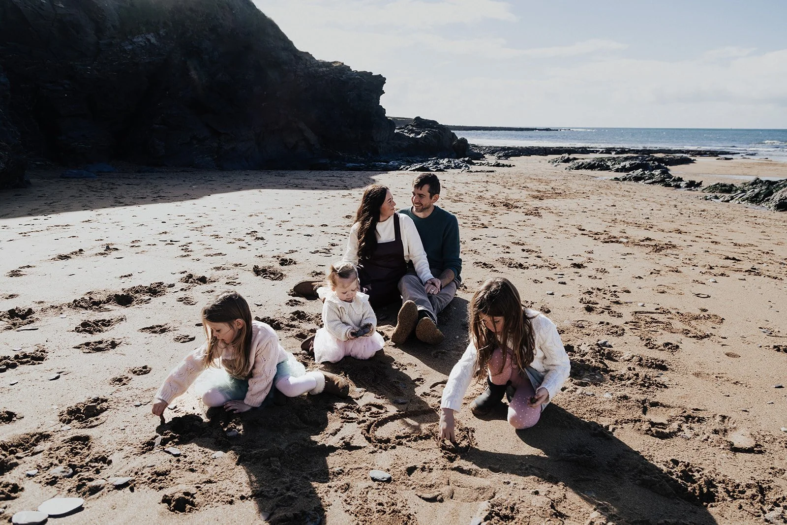 Family photography session in Plymouth Devon capturing relaxed and natural moments together