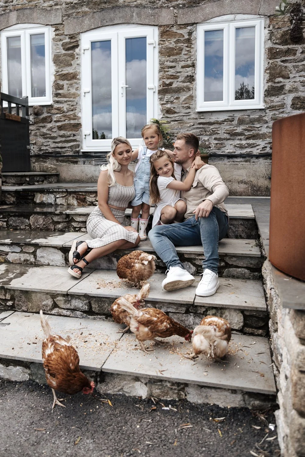 Family photography session in Plymouth Devon capturing relaxed and natural moments together