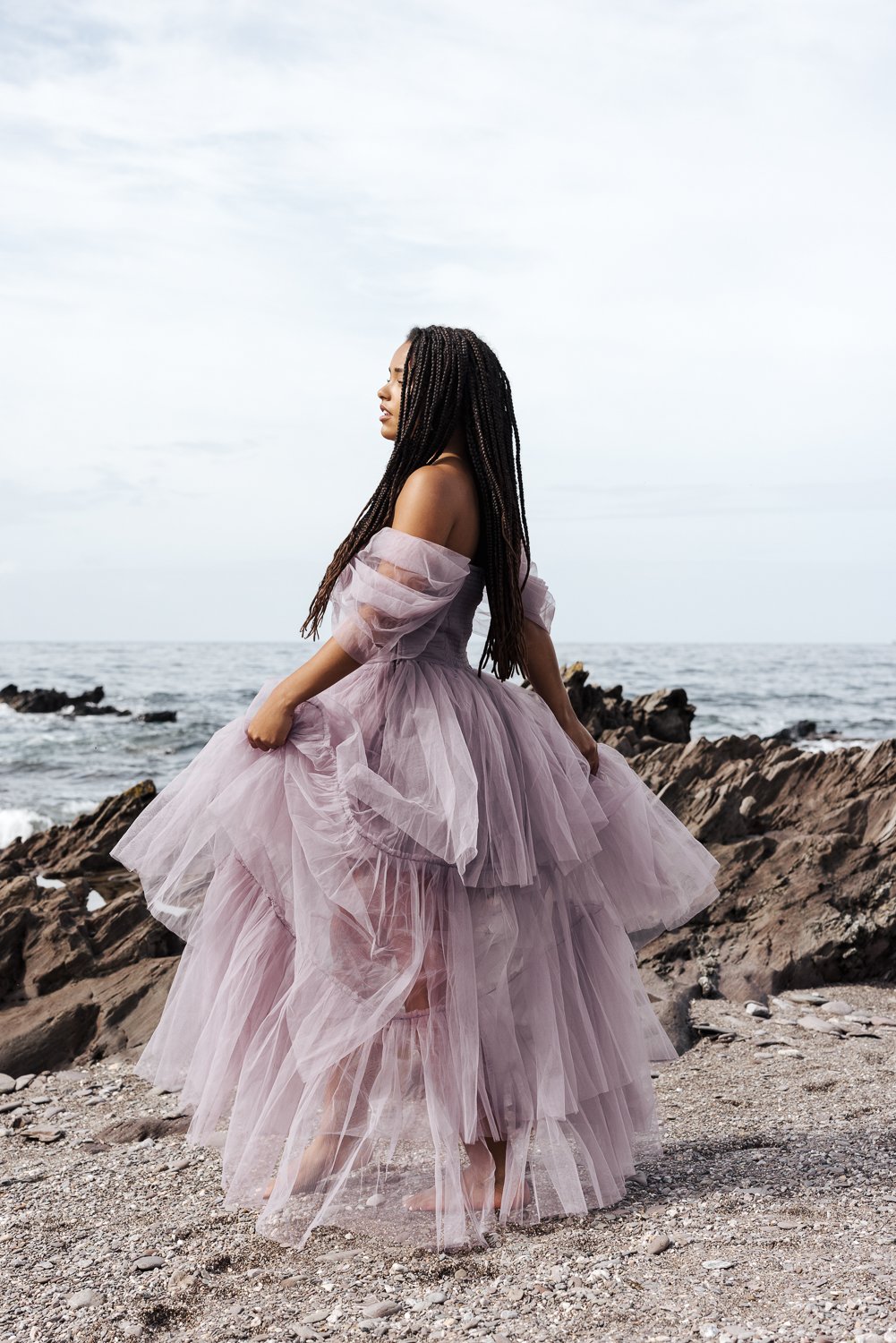 Self love and confidence photography session by Devon photographer in Plymouth, woman at the seaside.