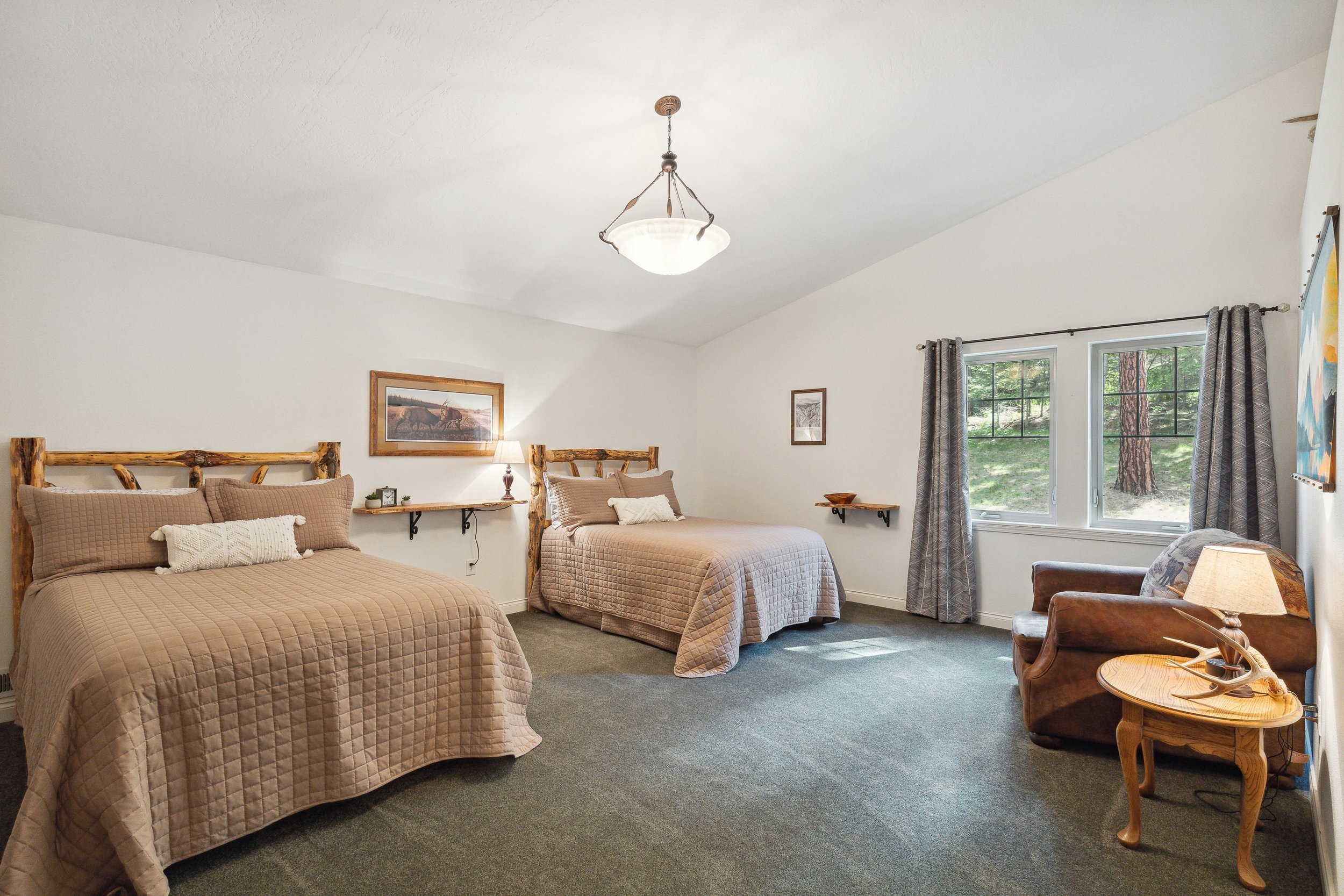 The Lodge at Forest Grove | Missoula Montana Fly Fishing Lodge | Room in the lodge with two queen beds.jpeg