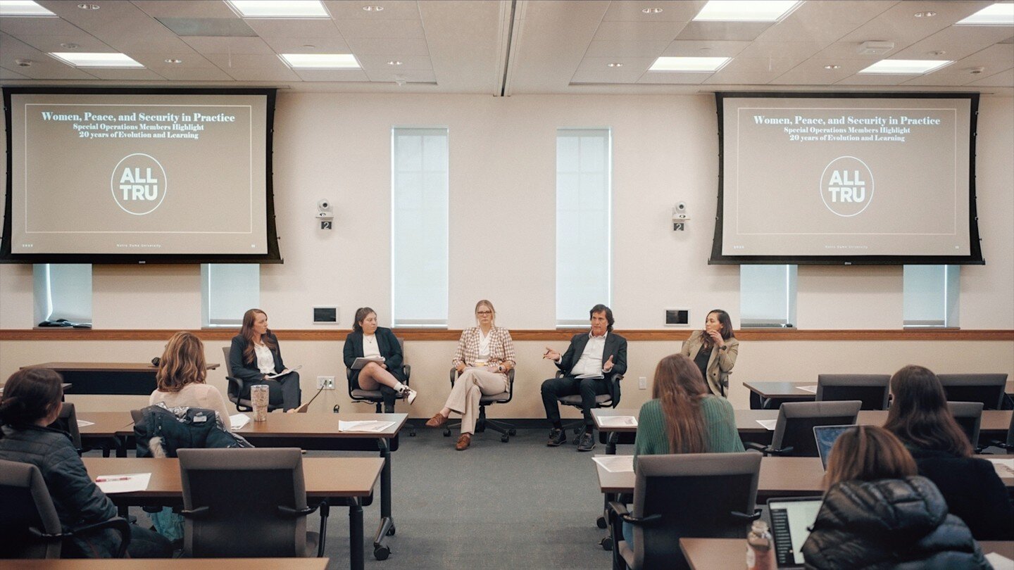 AllTru had the privilege to spend the day at Notre Dame University with the Fightin' Irish Army ROTC Battalion and the Women In International Security &ndash; Notre Dame Chapter. 

The morning included a circuit based physical training session follow