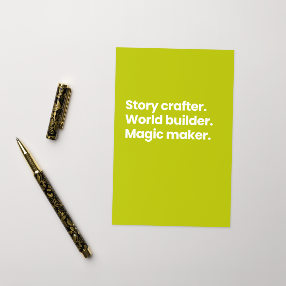 World Builder - Author Greeting Card