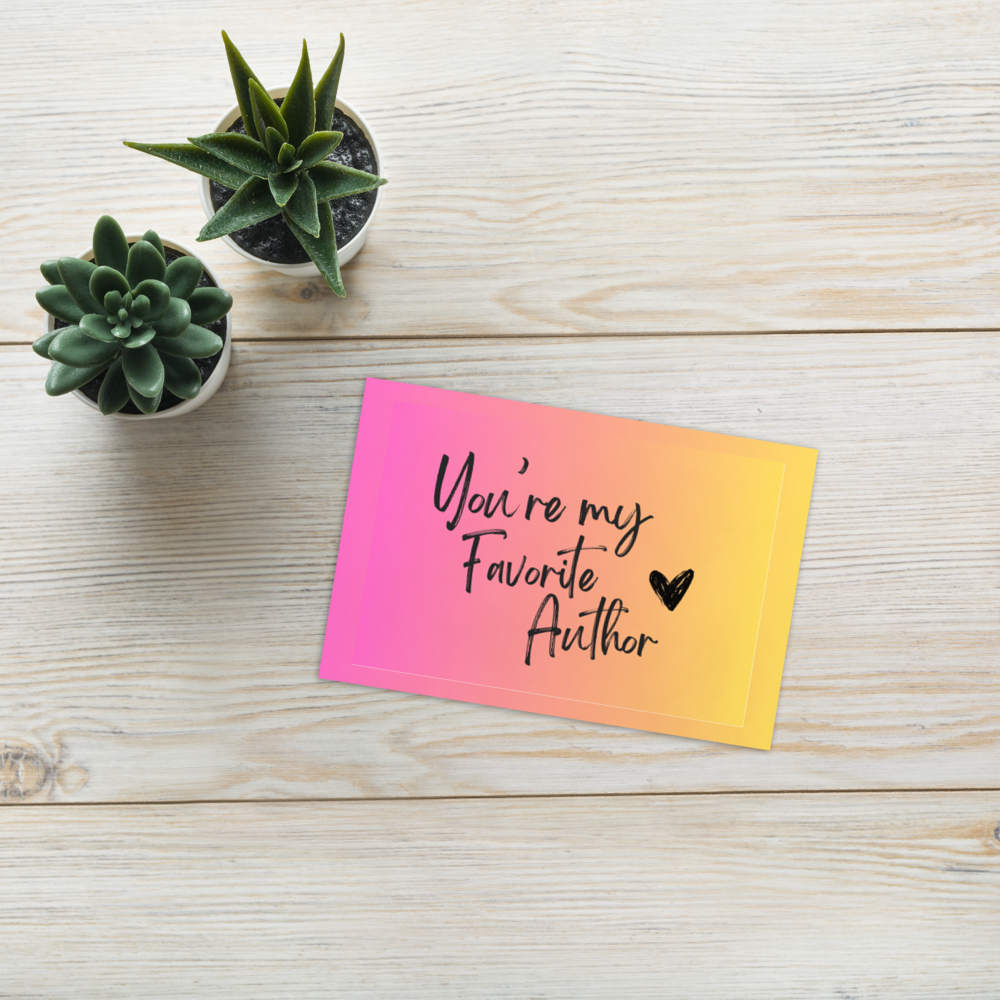 Favorite Author - Author Greeting Card