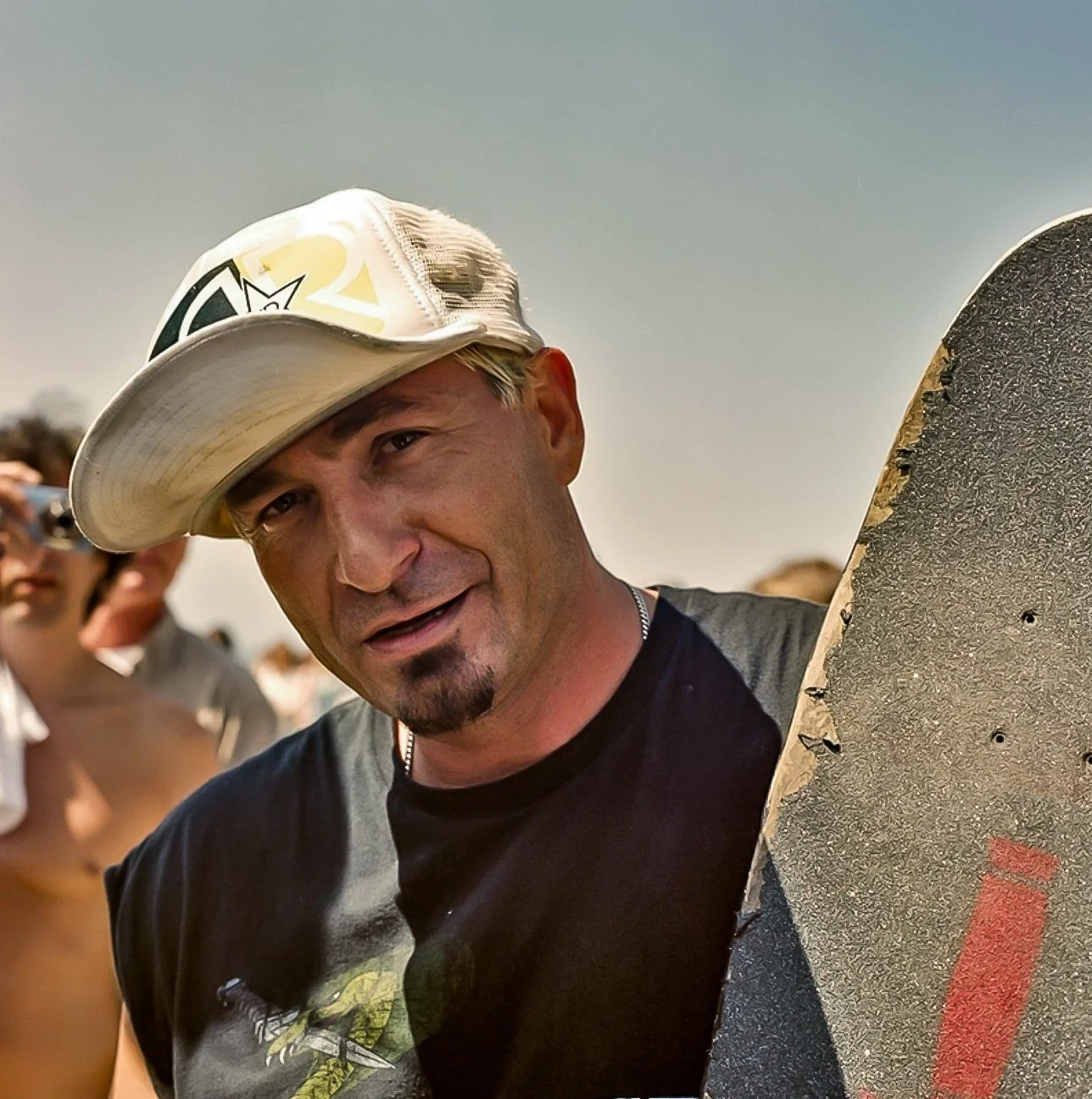 EDDIE REATEGUI at the opening of the Venice Beach Skate Park