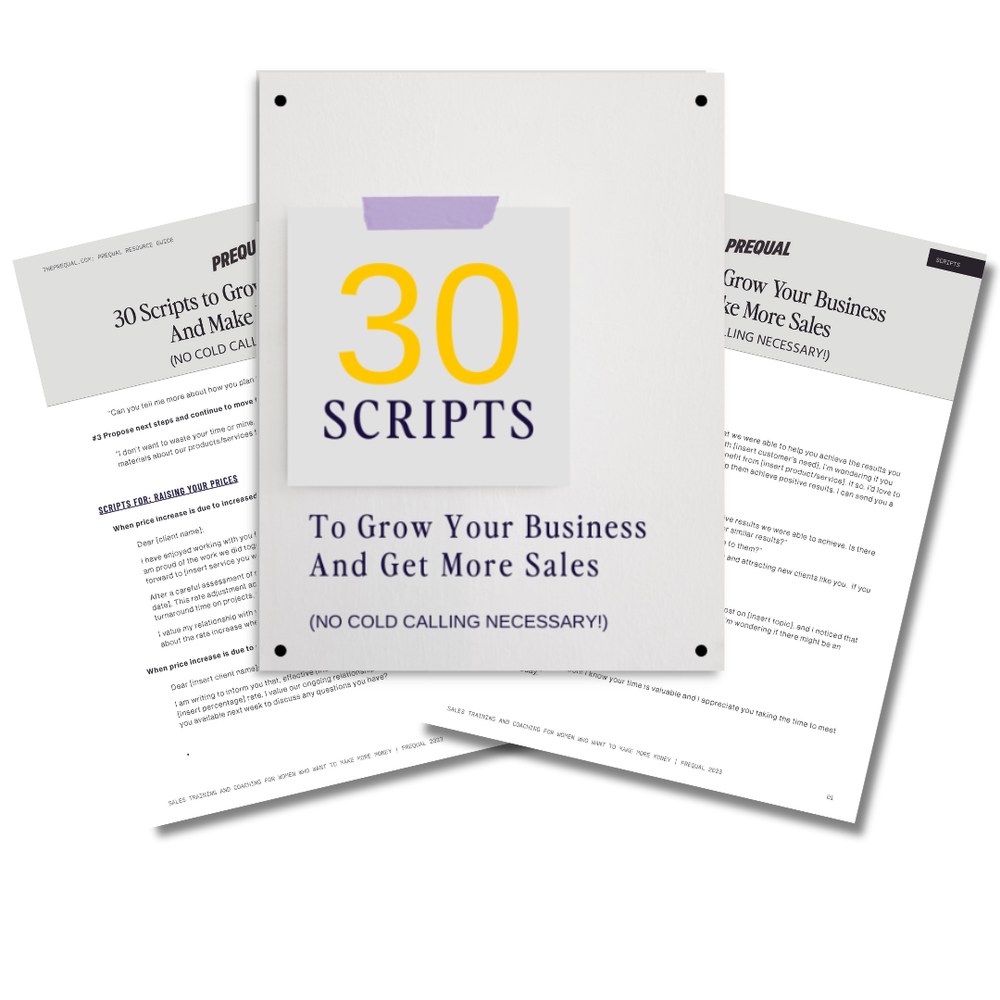 30 Scripts To Grow Your Business And Get More Sales V2 | Prequal