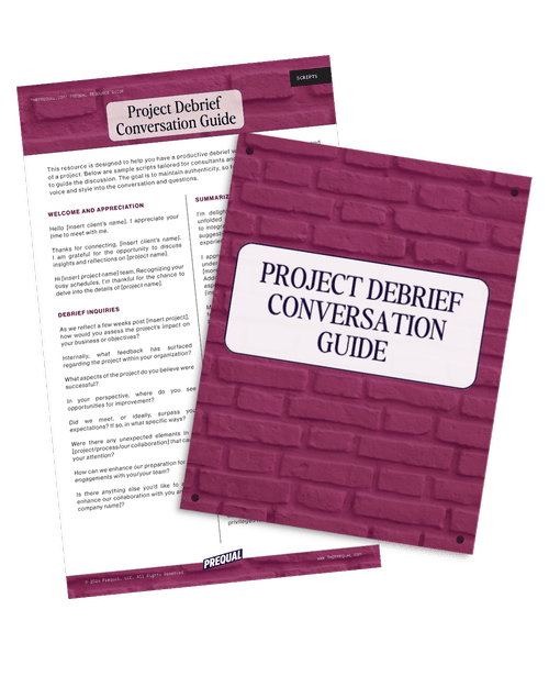 Run an Effective Debrief Meeting - Sample Scripts | Prequal