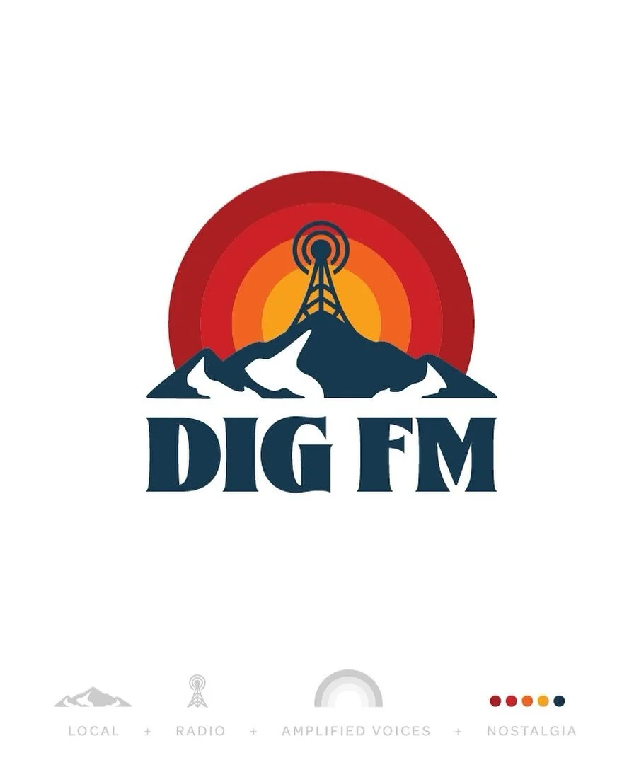 Local + Radio + Amplified Voice + Nostalgia = DIGFM.

Every logo&mdash;no matter the size of the brand&mdash;starts with a thorough brief. We cover the wants, needs, goals, and objectives to make sure there&rsquo;s a clear strategy behind it all. No 
