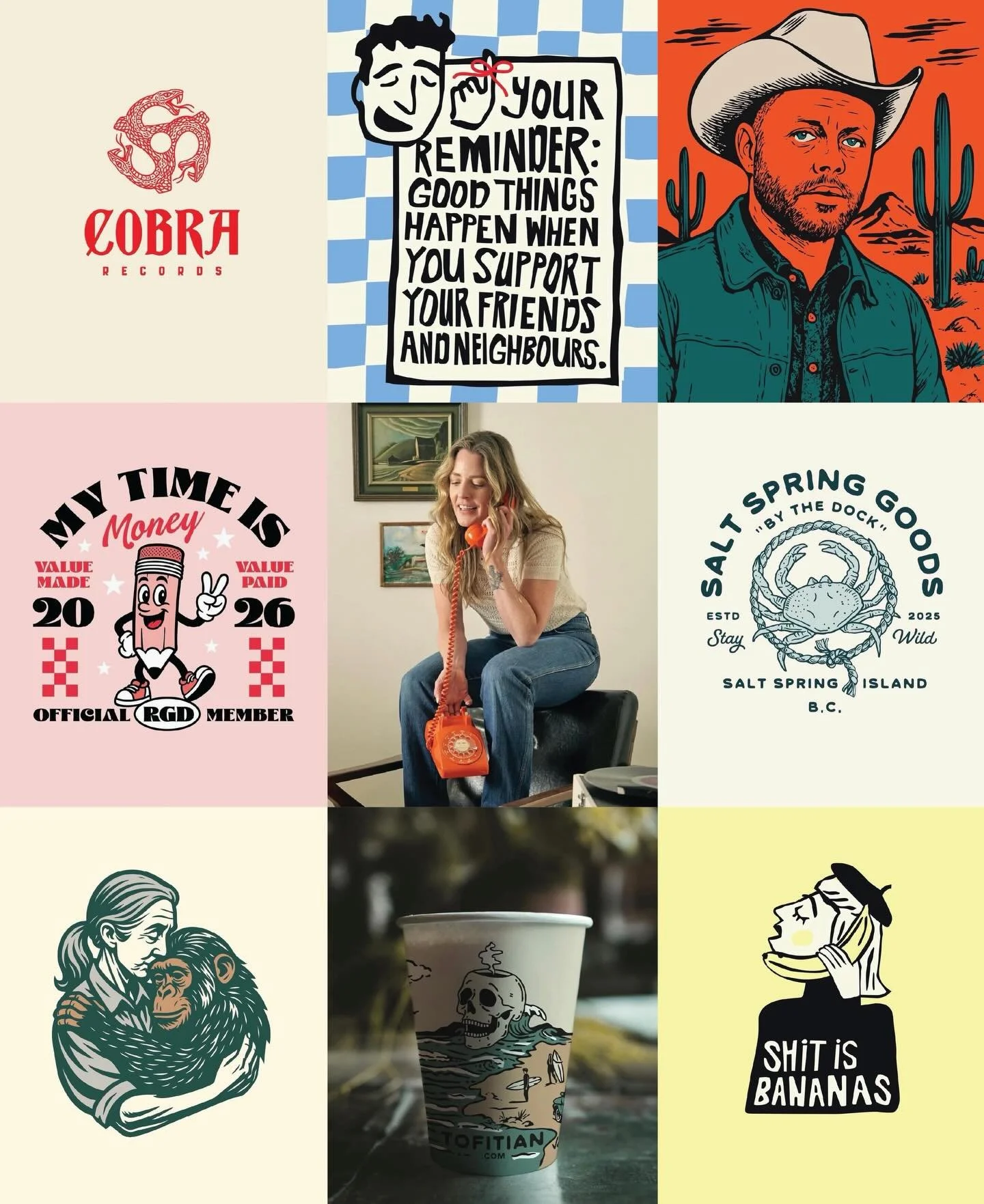 My top nine most-liked projects of 2025.

Feeling really grateful for the support this year &mdash; the shares, the messages, and the clients who trusted me with their brands. Every project started with a conversation and a lot of care, and I&rsquo;m