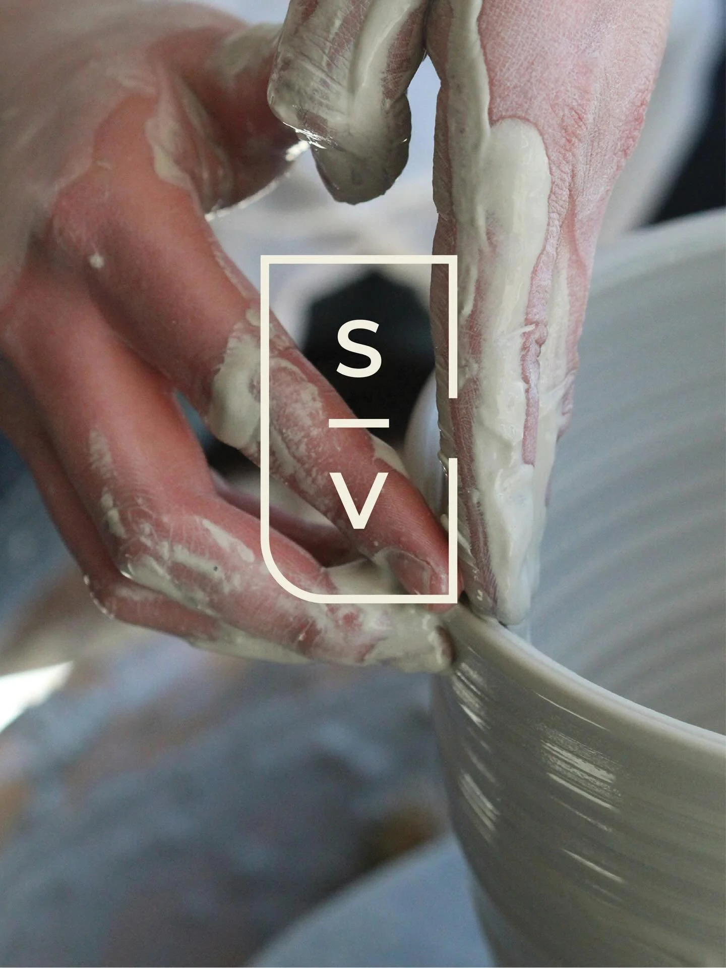 For Sara Vipond Ceramics, the emphasis was on creating a chop mark that reflects the integrity of her minimalistic work, so I stacked her initials into a deliberate monogram stamp design. 

Balanced, legible, and designed to hold up in clay and at a 