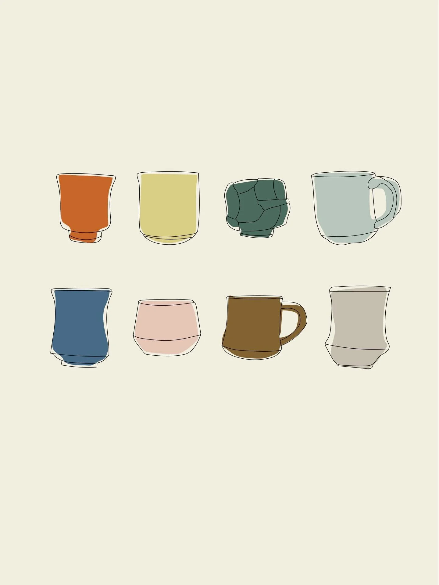 I like to include a pattern, some icons or fun little graphics when I create a logo to add to the overall aesthetic. These illustrations for Sara Vipond Ceramics are from some photos she sent me of her work. Happy Friday friend.✌🏼
.
.
.
.
.
#Illustr