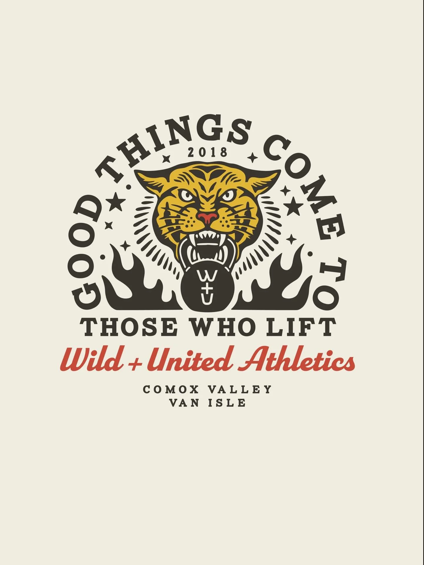 Fun merch for @wild_and_united - coming soon.✌🏼
.
.
.
.
.
#merchdesign
#merchgraphic
#comoxvalley
#gymlife
#wildandunited