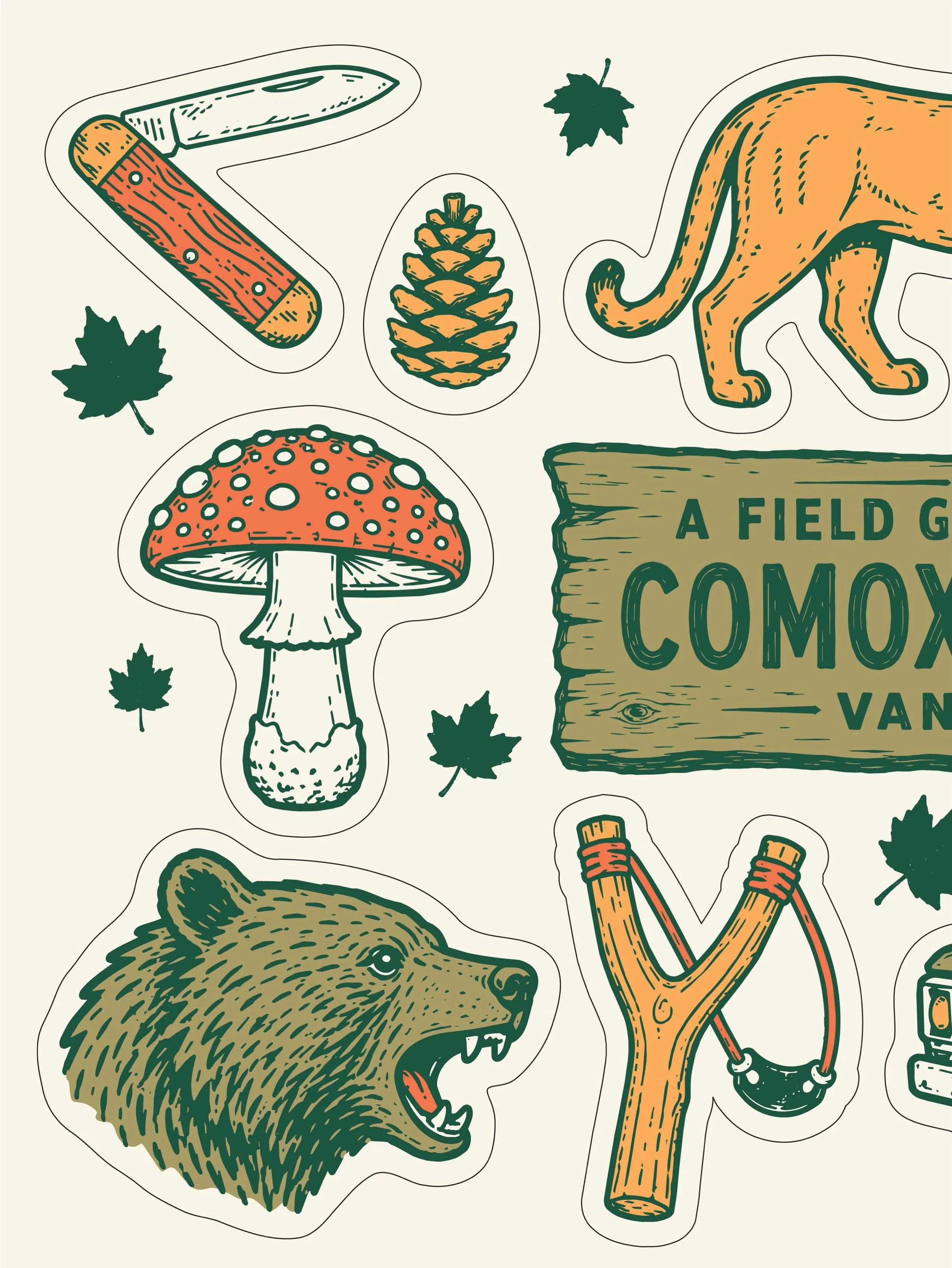 Just the essentials this summer. Sticker packs coming soonish.
.
.
.
.
.
#comoxvalley
#merch
#stickerdesign
#getoutside
#lifeofadesigner