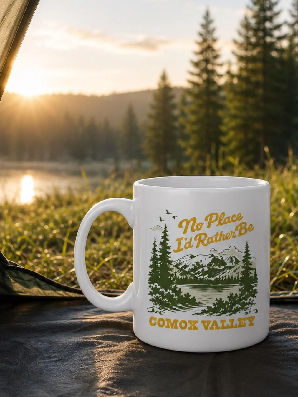 Big cups o&rsquo; coffee and sunshine. New merch coming soon. Happy Monday friends.✌🏼
.
.
.
.
.
#comoxvalley
#merch
#lovewhereyoulive
#thegreatoutdoors
#comoxglacier