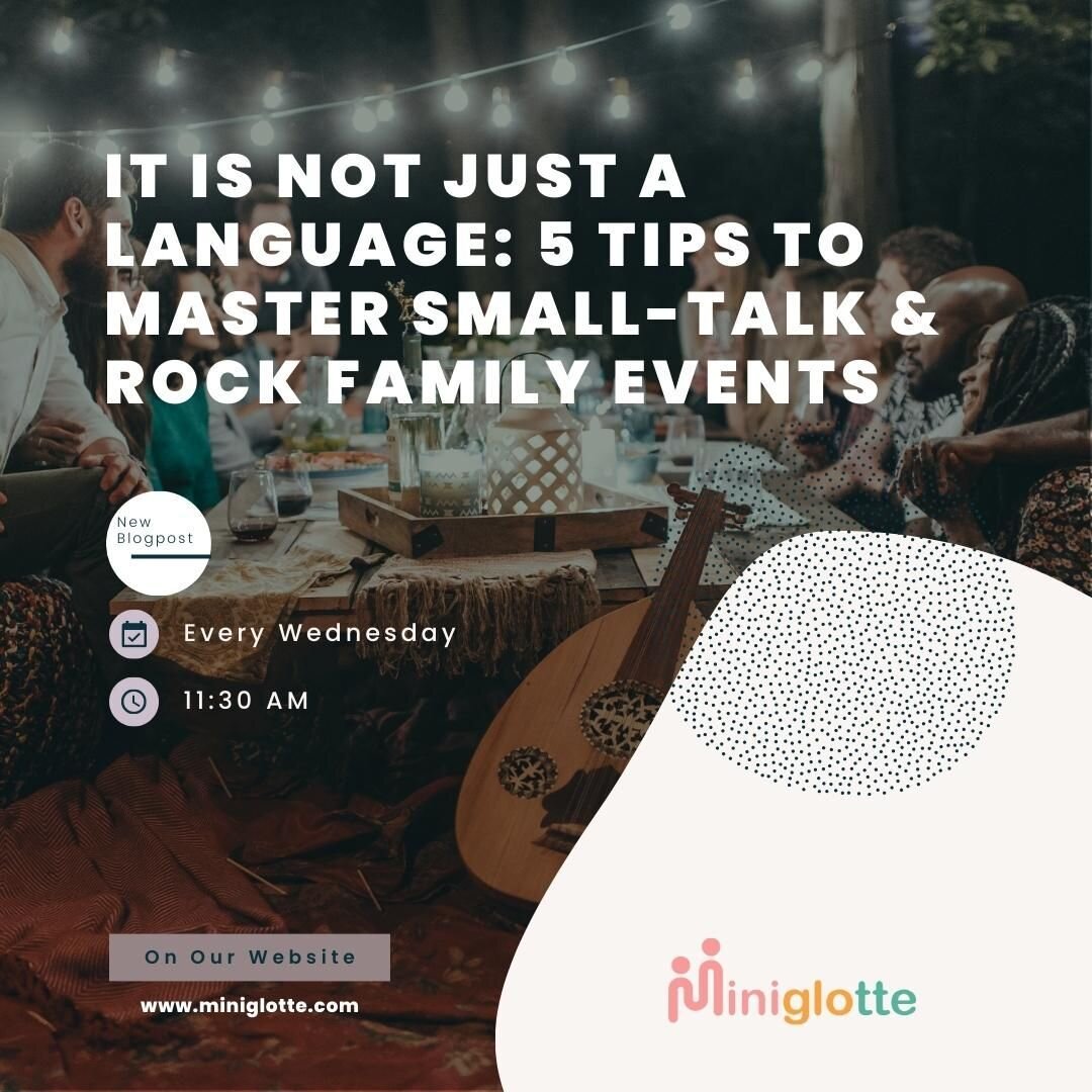 Have you ever wondered why your parents insist on speaking their native language at home? It is because it is a big chunk of who they are but also to allow you the get all the nuances when you are in social setting. 

You know these situations when y