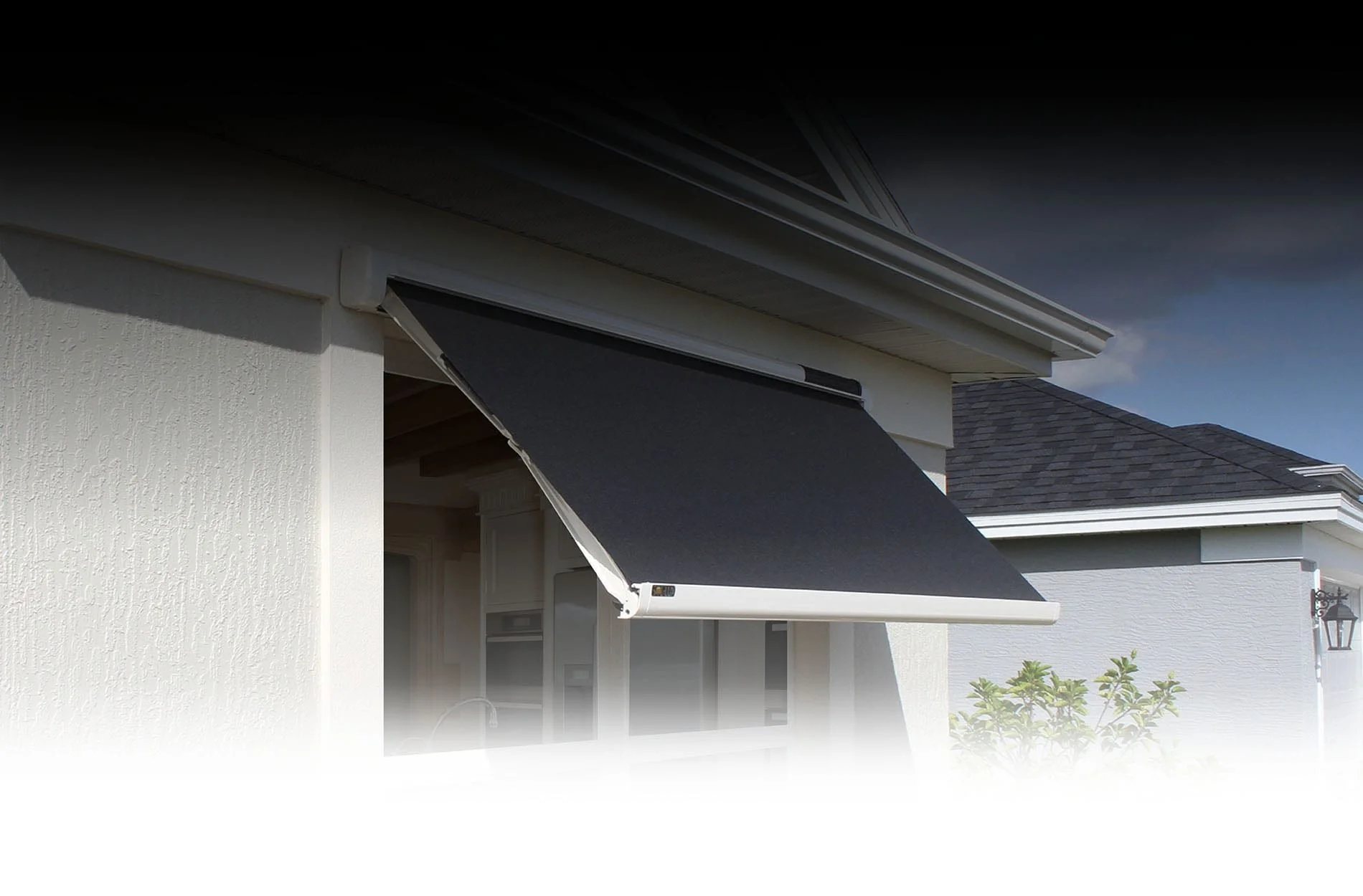Solar Powered Automatic Window Awnings — Village Storm Protection The