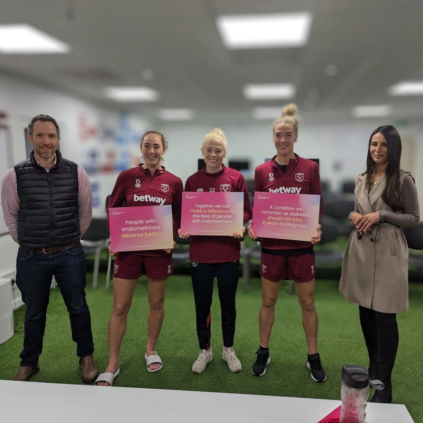 Yesterday was a special day. Thank you to the @westhamwomen team for having me to talk about endometriosis.

Despite endometriosis being so common, there's unfortunately still a lot of people that don't what it is and how to look out for signs that t