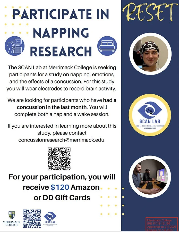 poster calling for study participants