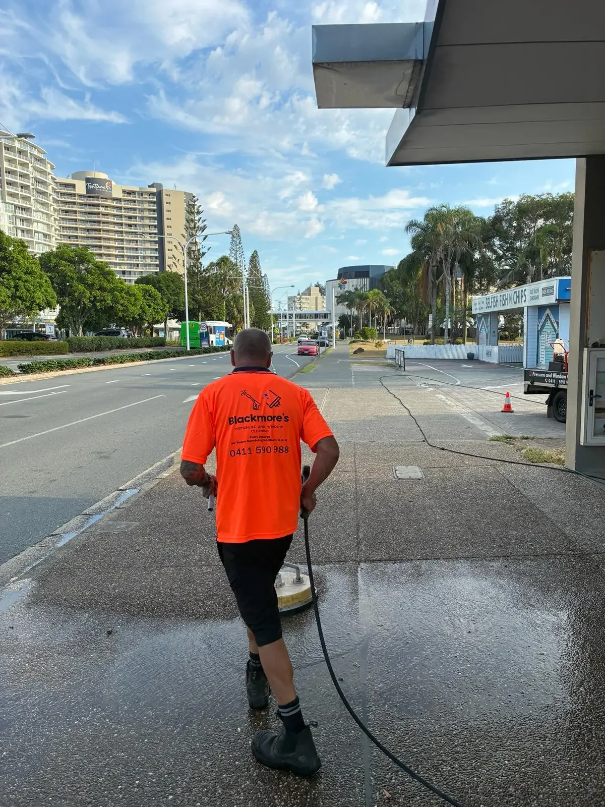 Blackmore's Pressure and Window Cleaning - Andrew Blackmore Power Washing Tweed Heads 