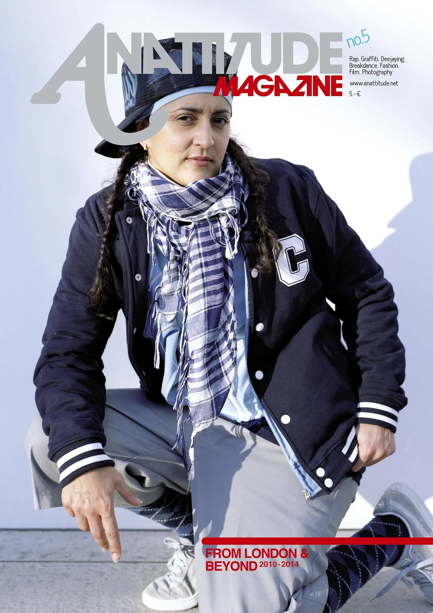 Cover des Hip Hop Magazins Anattitude Magazine #5 "From London & beyond", herausgegeben von Jeannette Petri
