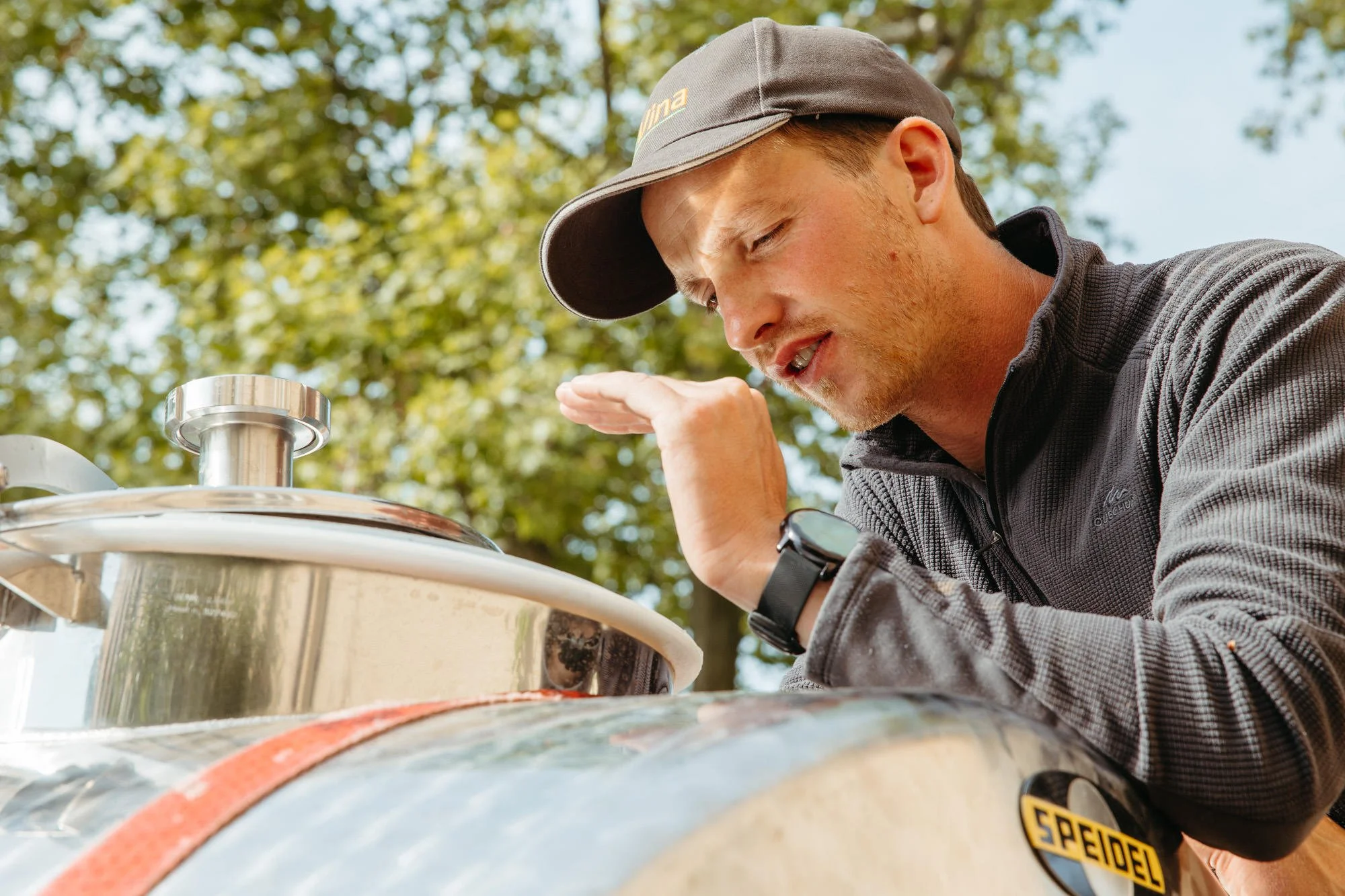 Rieslingernte im Chateau Ollwiller im Elsass - fotografiert von Jeannette Petri