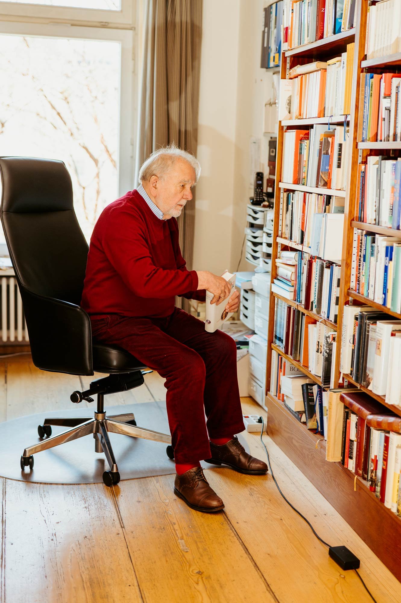 Ruediger Safranski fotografiert von Jeannette Petri für Cicero.
