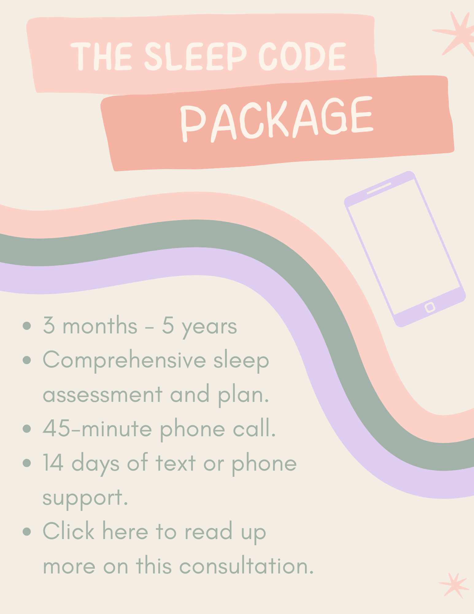 1:1 sleep support packages