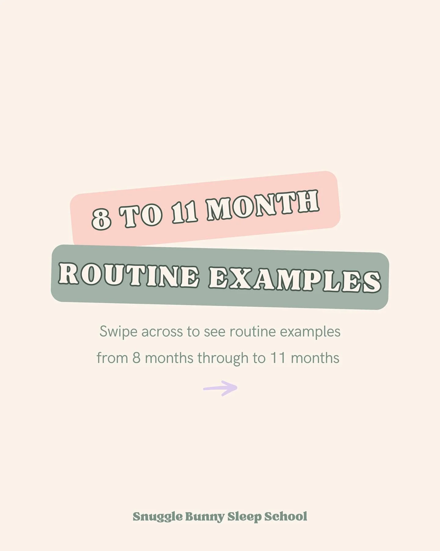Swipe to see some EXAMPLES of what your Bubs routine might look like from 8 months through to 11 months. 
I want to add a disclaimer that if your Bubs routine isn’t looking like this and things are reasonably settled and they are happy, then t