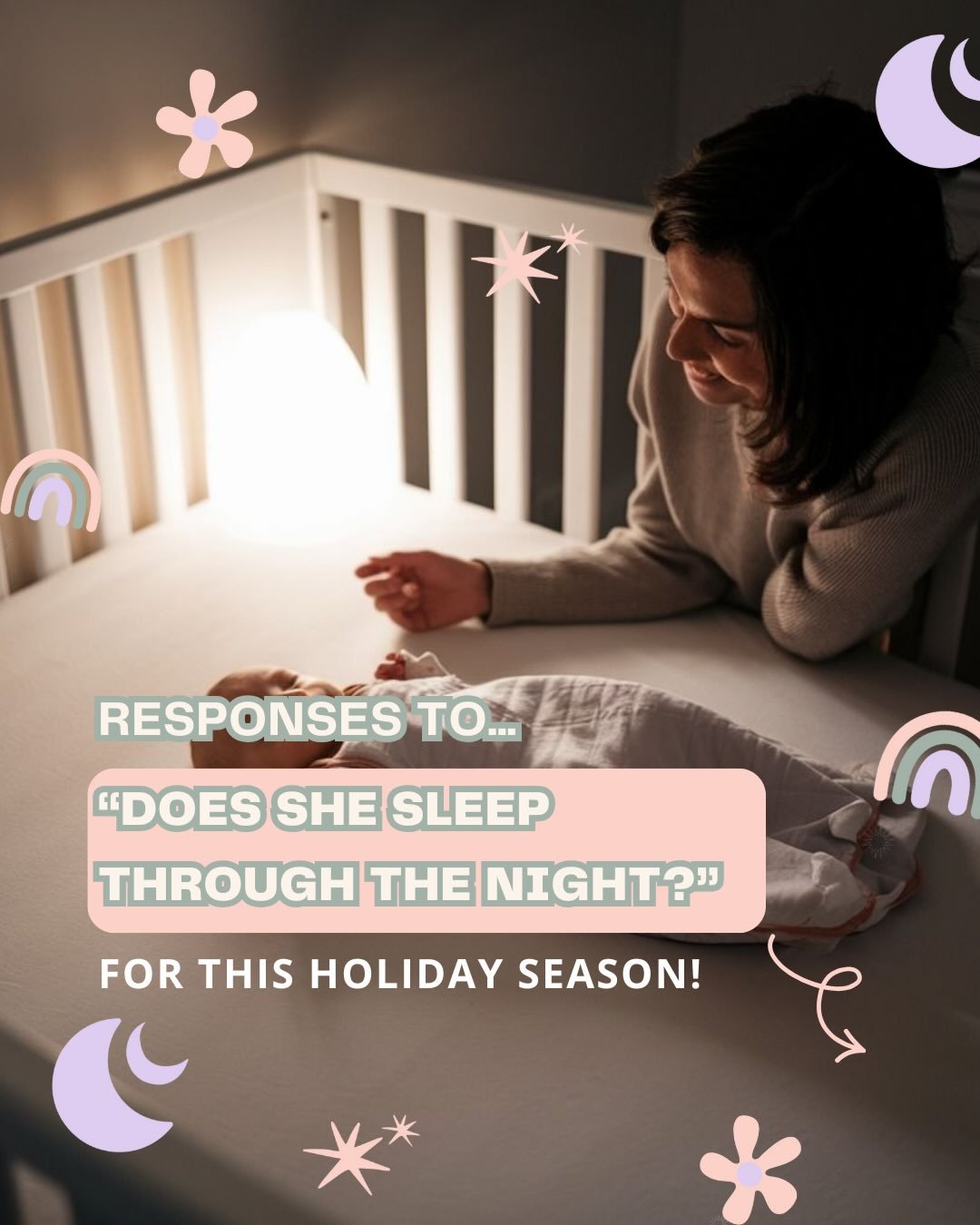 Every holiday season, there&rsquo;s always someone who asks&hellip; 😅
.

.

.

.

.

#normalisebabywaking #parentingtruths #newmumlife #realmotherhood #sleepconsultantau #fourthtrimesterlife #mumssupportingmums #toddlersleep #aussiemums #mumswithout