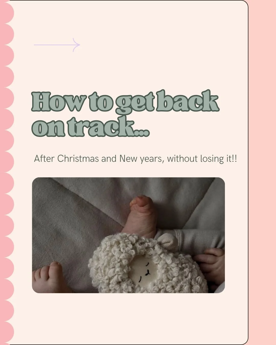 Who is keen as a bean to get things back on track? Swipe through for some realistic tips to getting there&hellip; 🫶🏼 

And if you found this helpful, like or save this post so I know you want to see more of these kinds of posts.