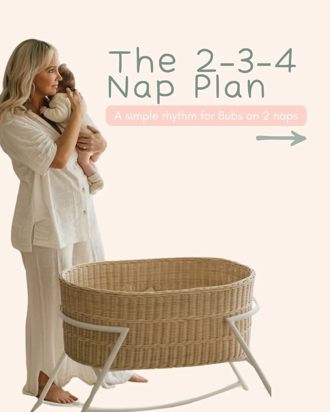 Swipe through to read about this routine guide. best for bubs who are well established on two naps a day. And can work really good especially if they are nailing a long mid-day nap. 

Need help troubleshooting naps? Slide into my DMs and we can set u