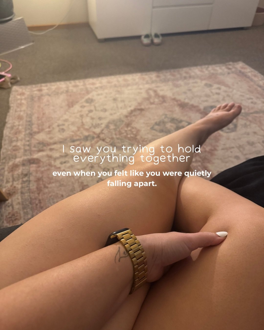 I see you&hellip; and I know how hard it can be. But that version of you? She didn&rsquo;t break, she built you 🫶