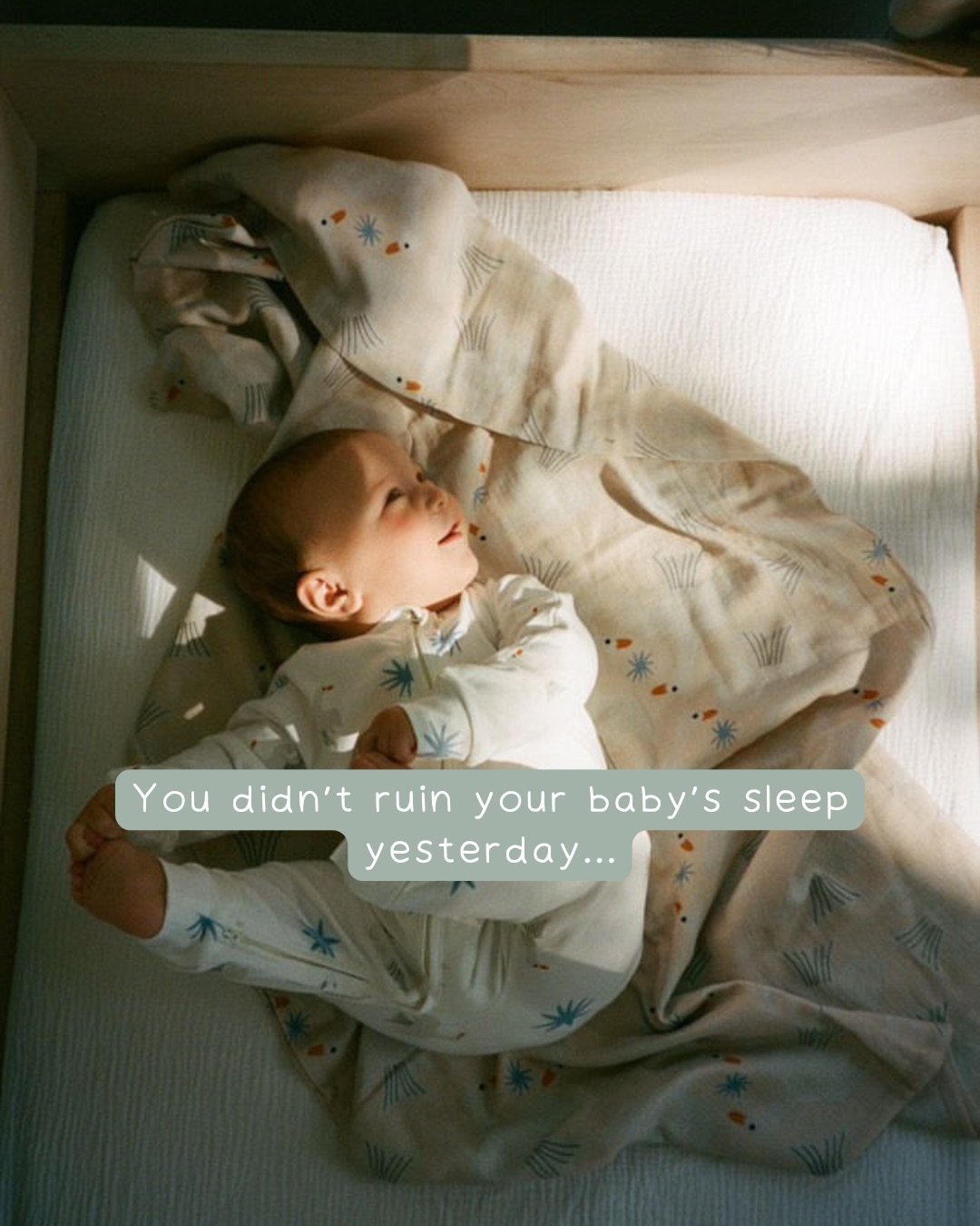 A contact nap, a rough night or a disastrous kind of day doesn&rsquo;t dictate your babes sleep. 

Sleep is less black and white, and more about balance. And rescuing a nap with contact, writing a whole entire night off or having a life doesn&rsquo;t