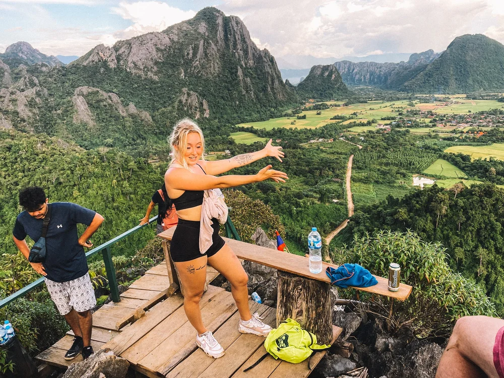 Blue Lagoons Vang Vieng, Nam Xay Viewpoint, Things to do in Vang Vieng