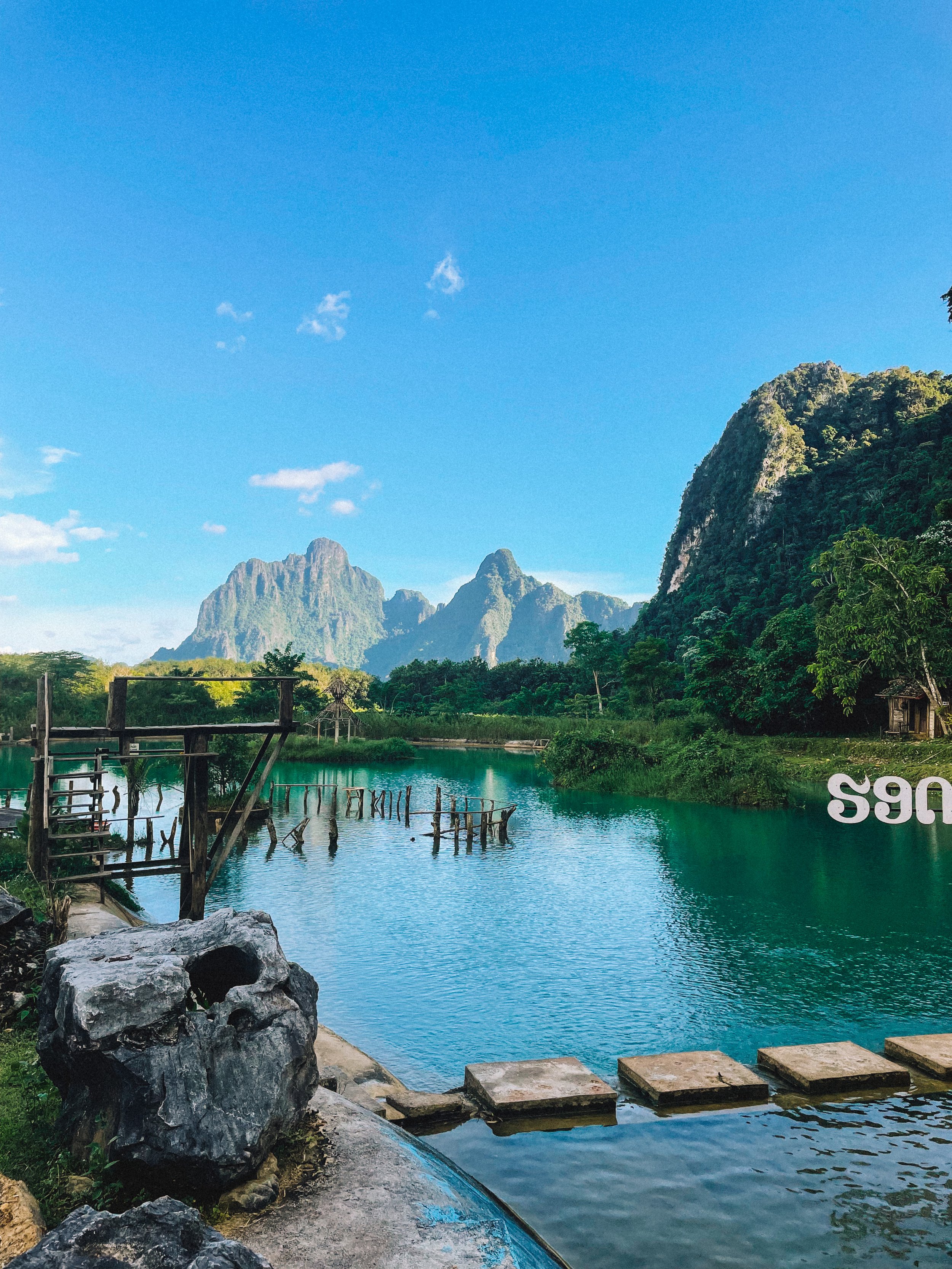 Blue Lagoons Vang Vieng, Nam Xay Viewpoint, Things to do in Vang Vieng