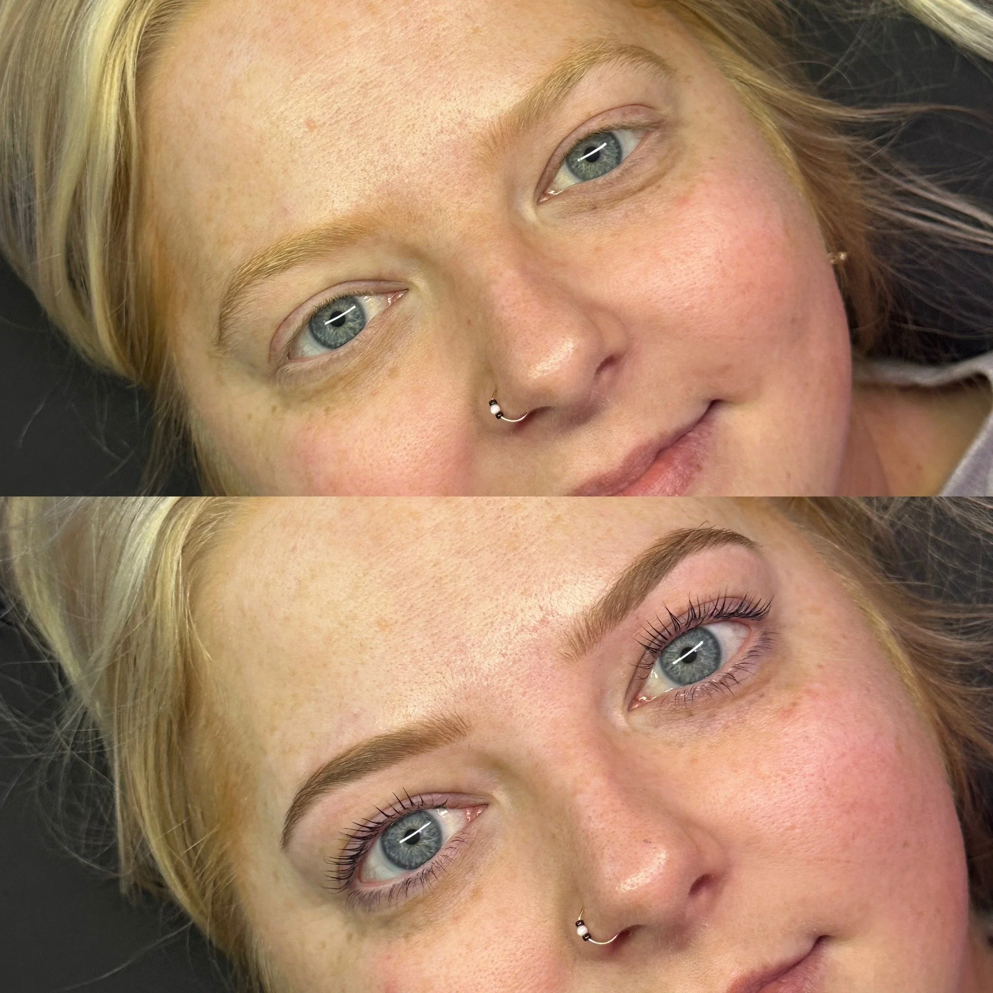 Before & After Hybrid Tint + Waxing/Shaping + Lash Lift & Tint