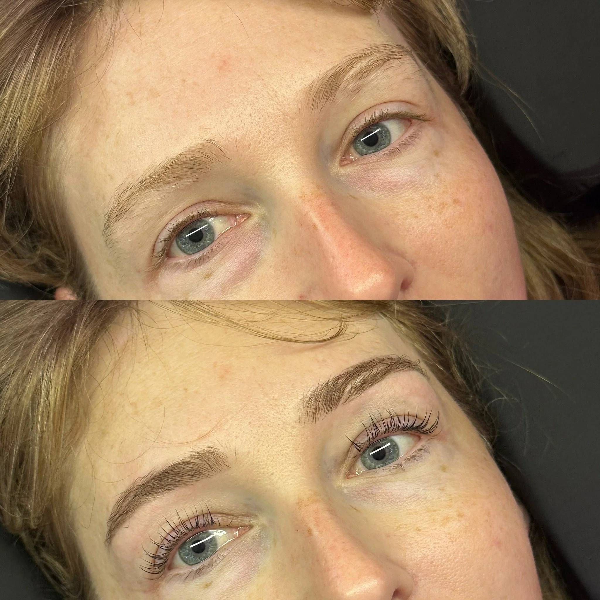 Before & After Brow Waxing/Shaping + Brow Tint + Lash Lift & Tint