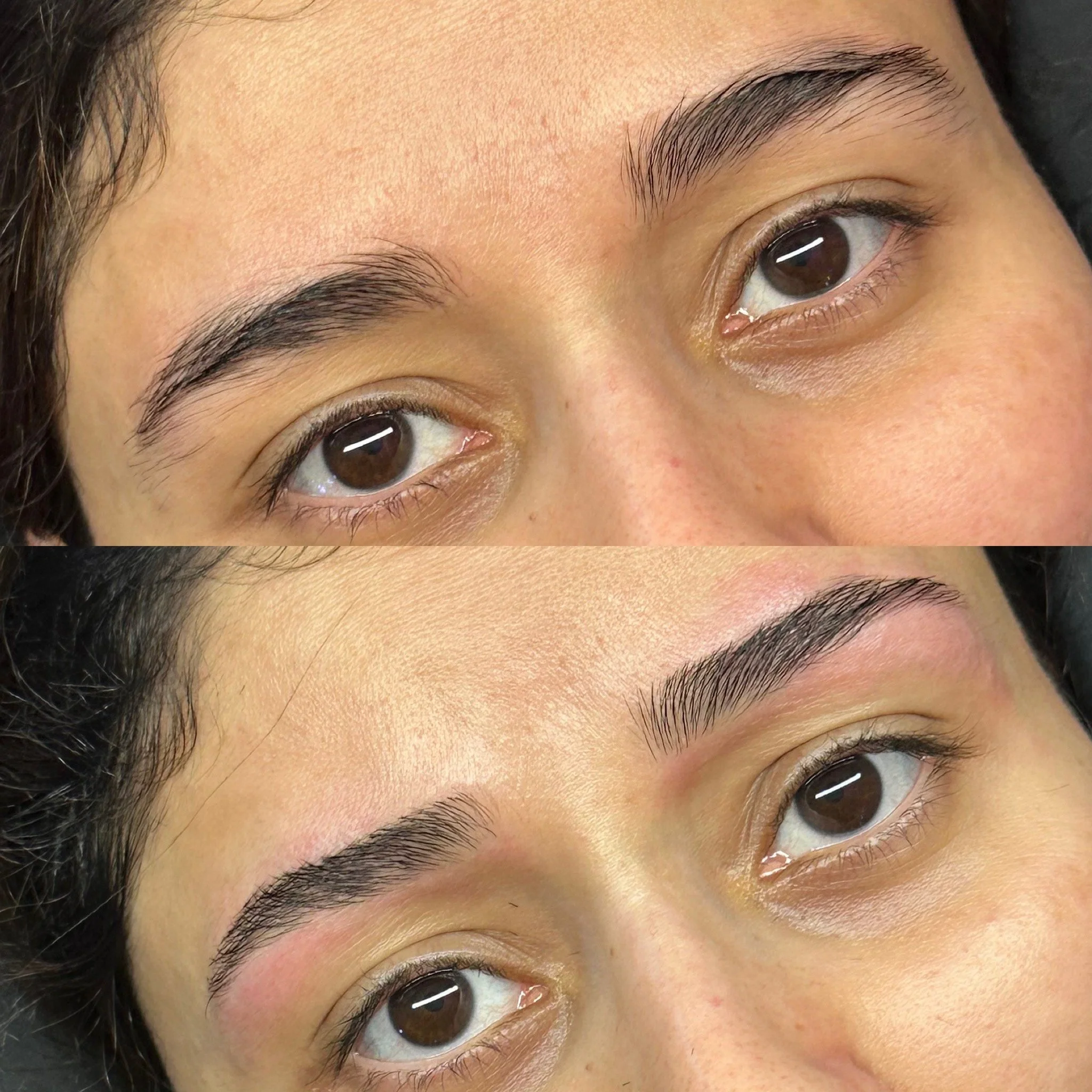 Before & After Brow Waxing/Shaping
