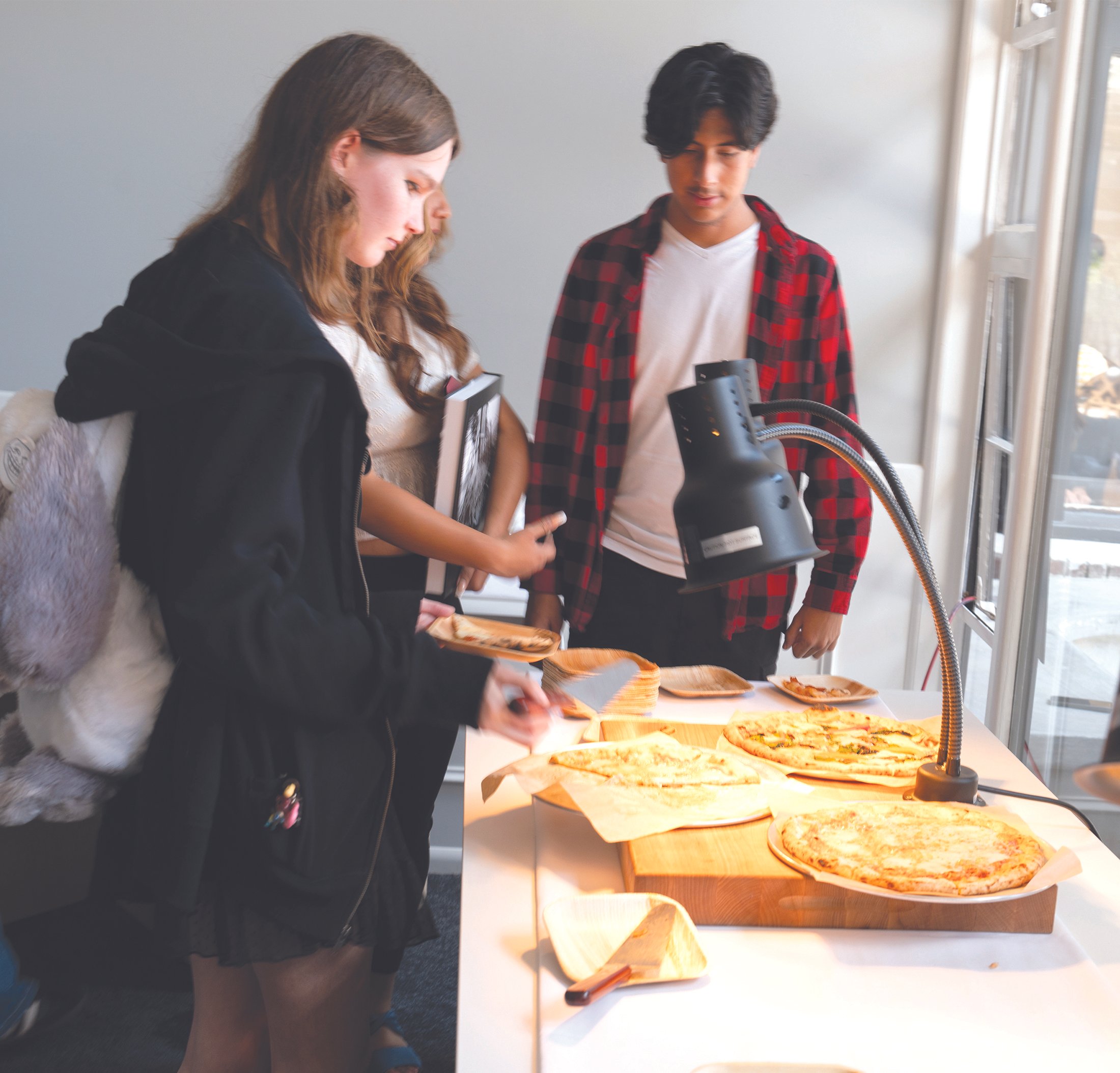 Students and guests enjoyed a reception featuring a pizza bar following the Awards Ceremony.