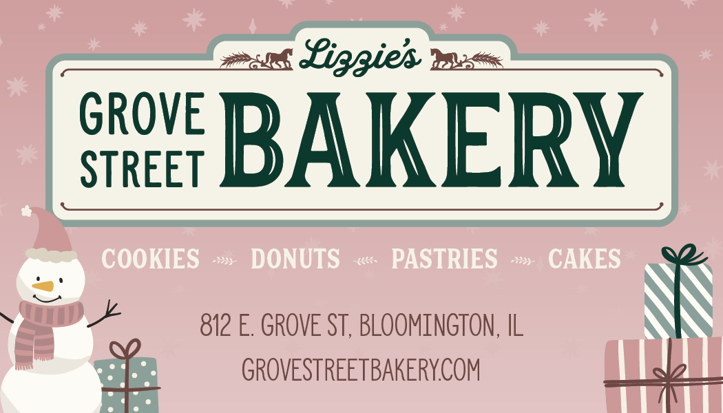 Christmas Online Ordering Business Card, Front