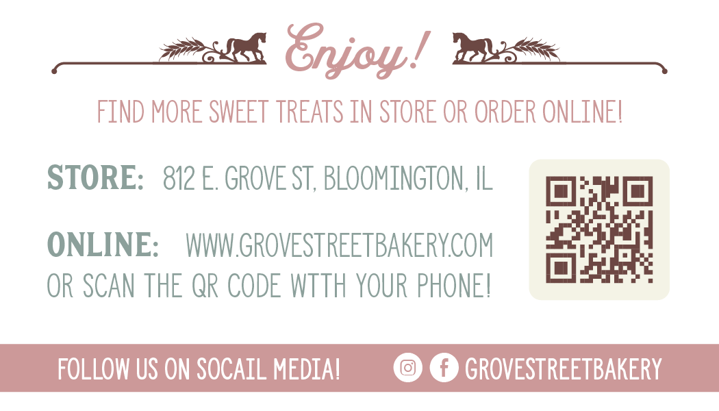 Christmas Online Ordering Business Card, Back