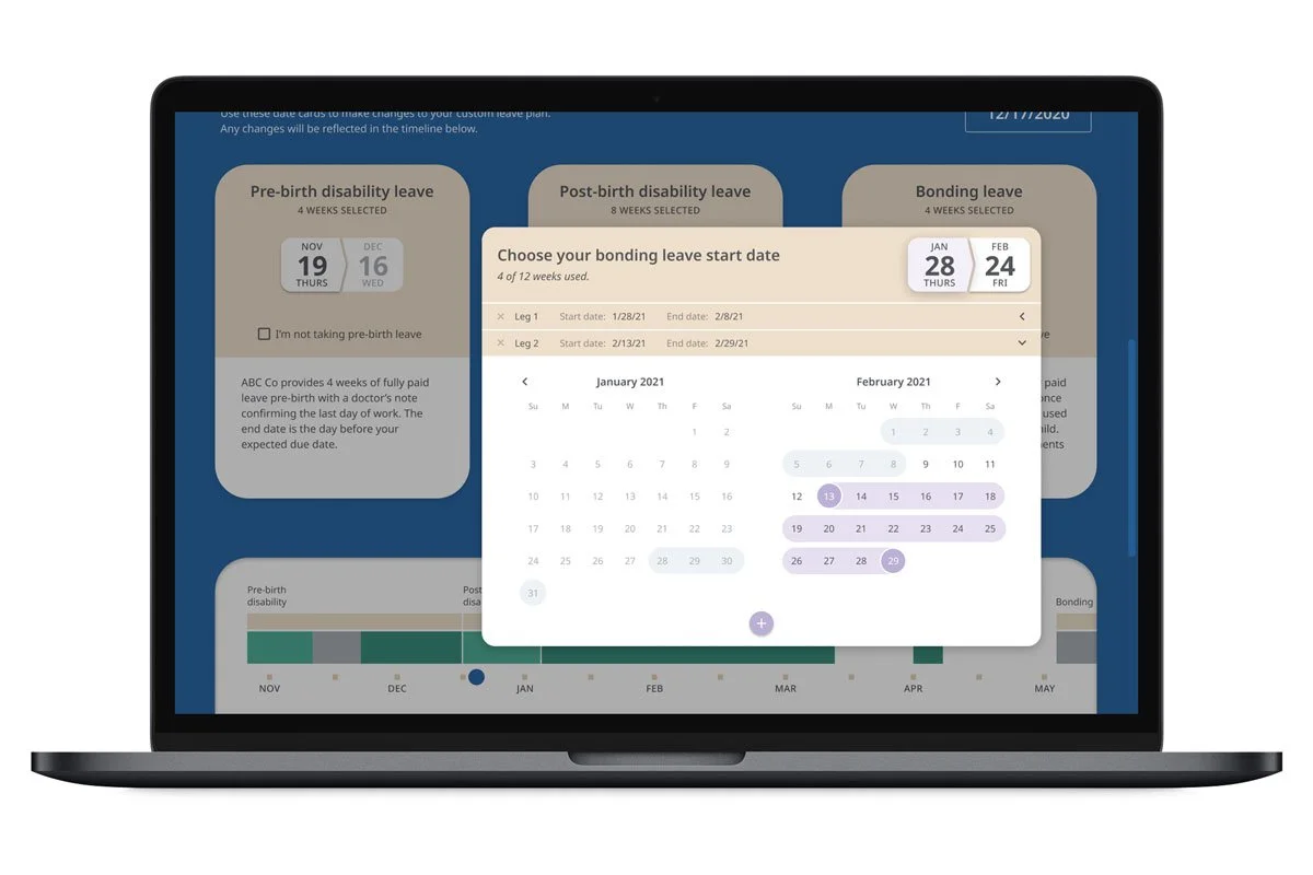 ux/ui: Headache-free family leave planning