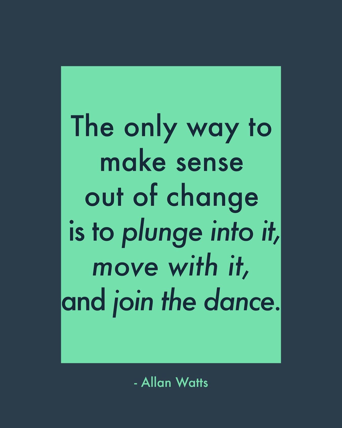 When we resist change, we suffer. When we can dance with it, we evolve. 🕺

#mindfulness #mindfulmovement #jointhedance