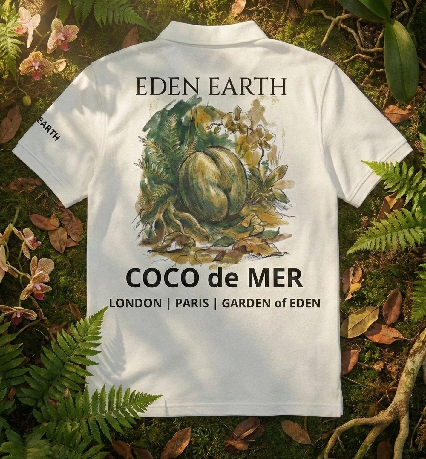 Men’s slim fit Coco De Mer polo shirt