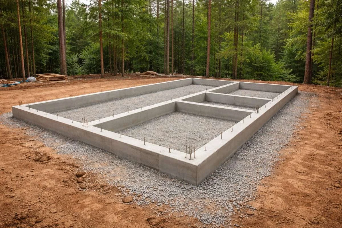 Shipping Container Cabin Foundation