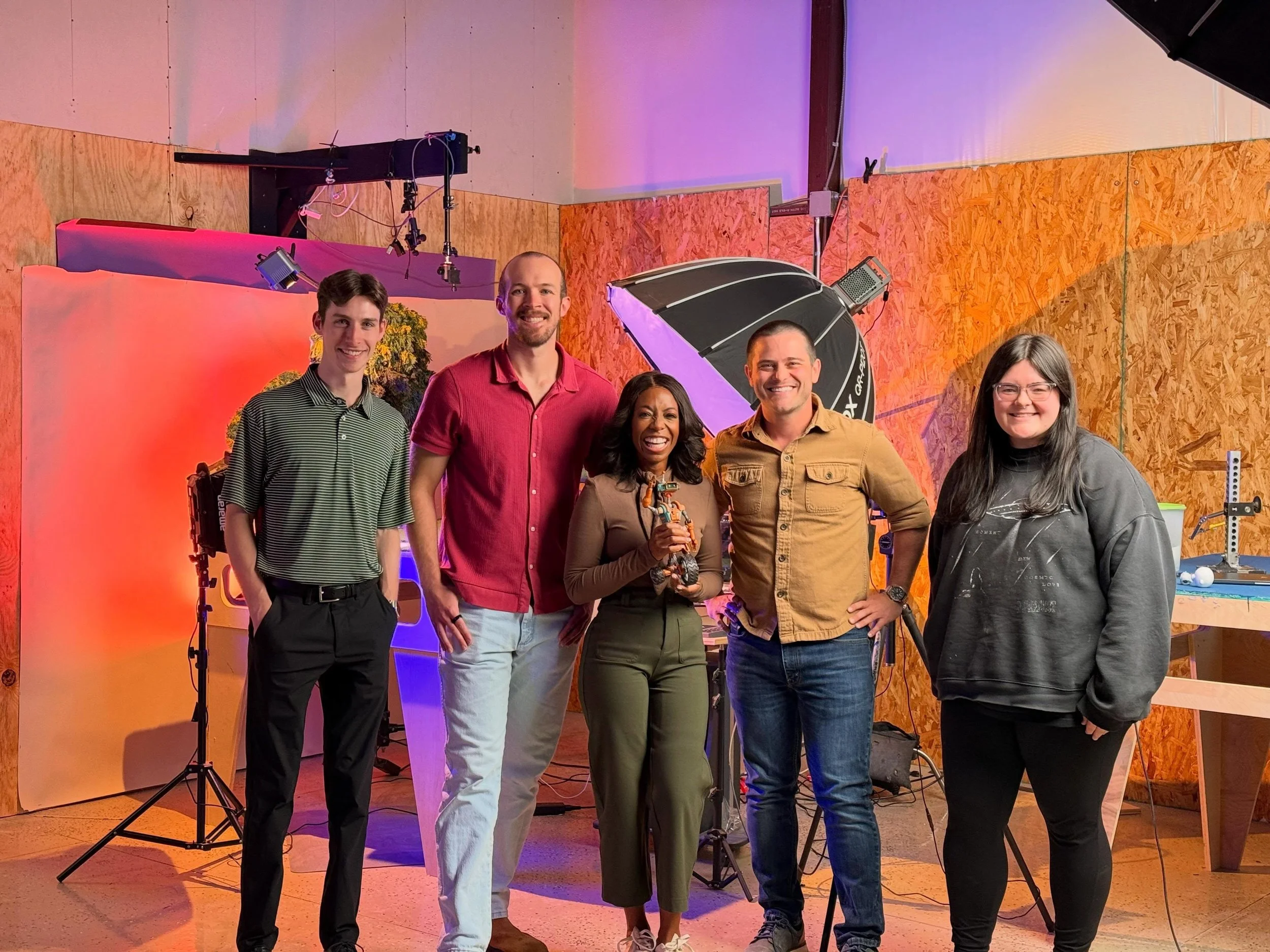 Thank you @kfortv4 for stopping by the studio last week and letting us wax poetic about our craft and the dream of producing an animated feature right here in OKC. 

#stopmotionanimation #madeinoklahoma #stopmotion #oklahomacity