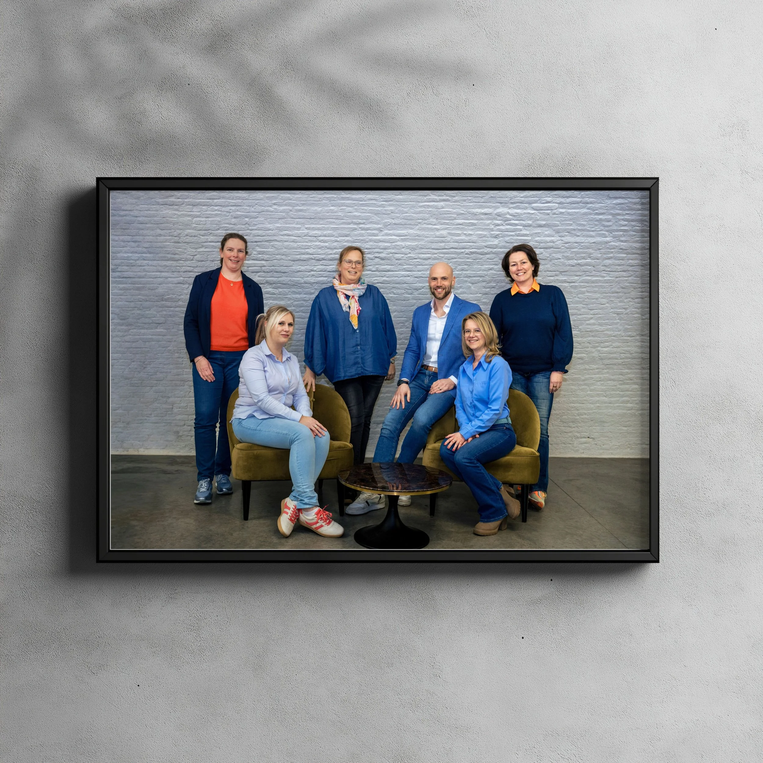 wall-art voor kantoor stel je team voor