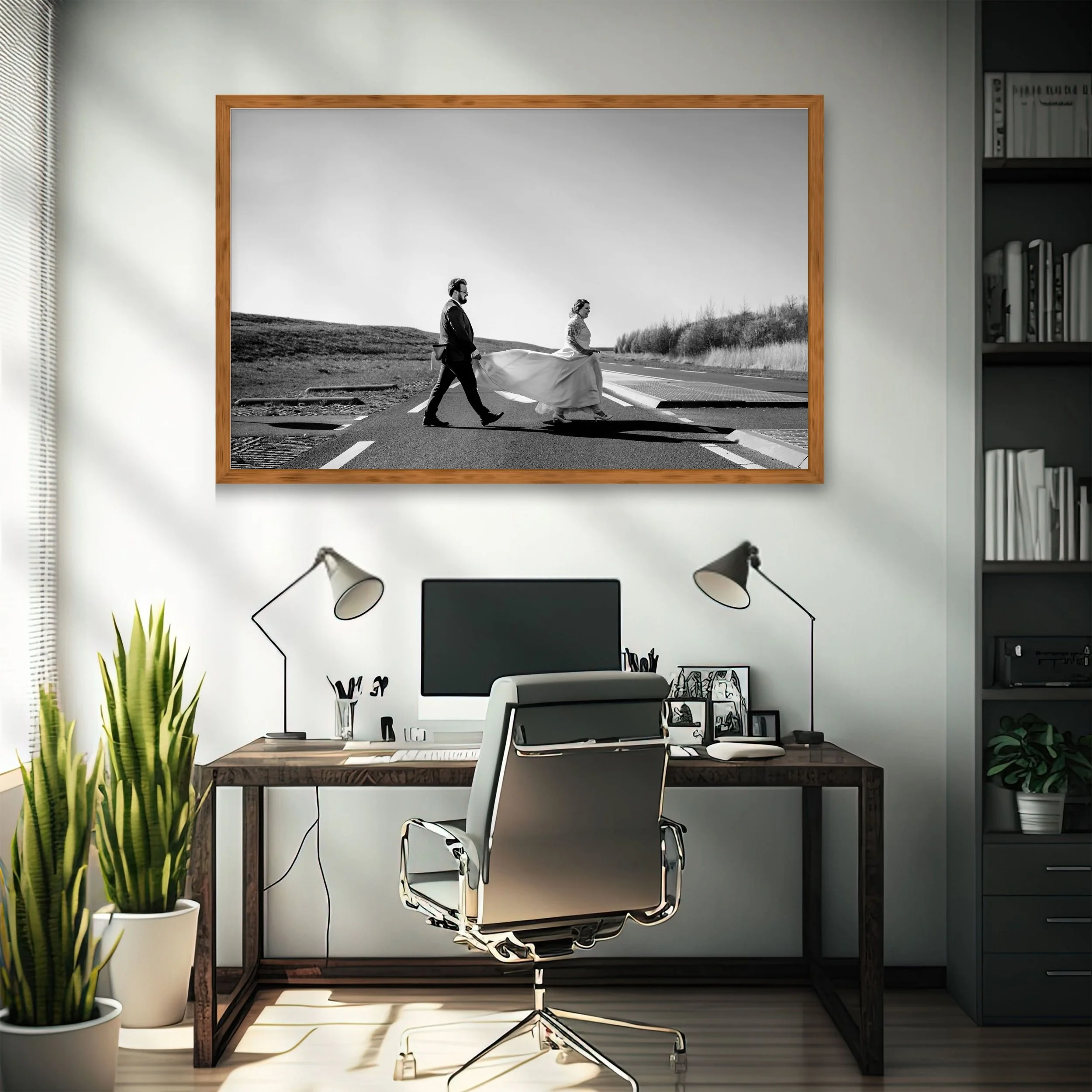 Kader met trouwfoto als tastbare herinnering voor thuis