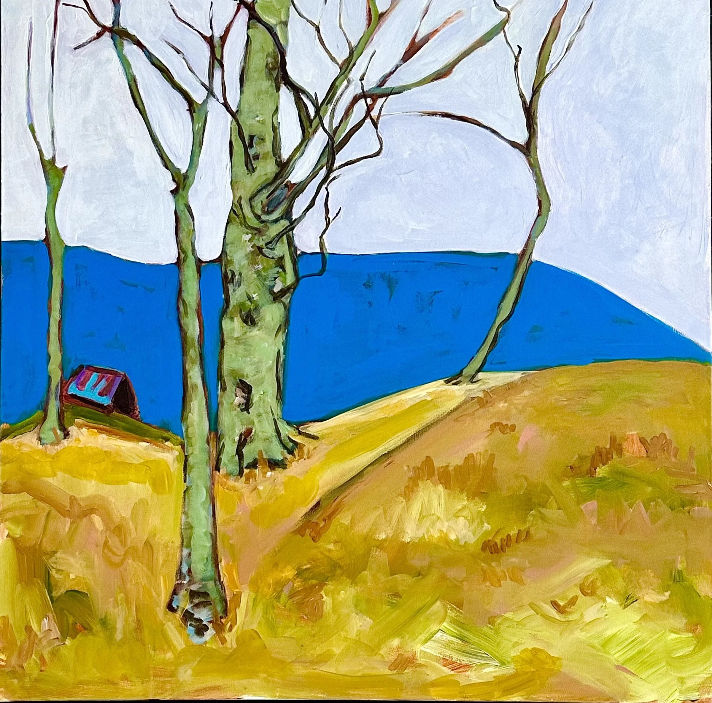 Anna’s hideaway 
36 x 36. $3500 Acrylic on Canvas